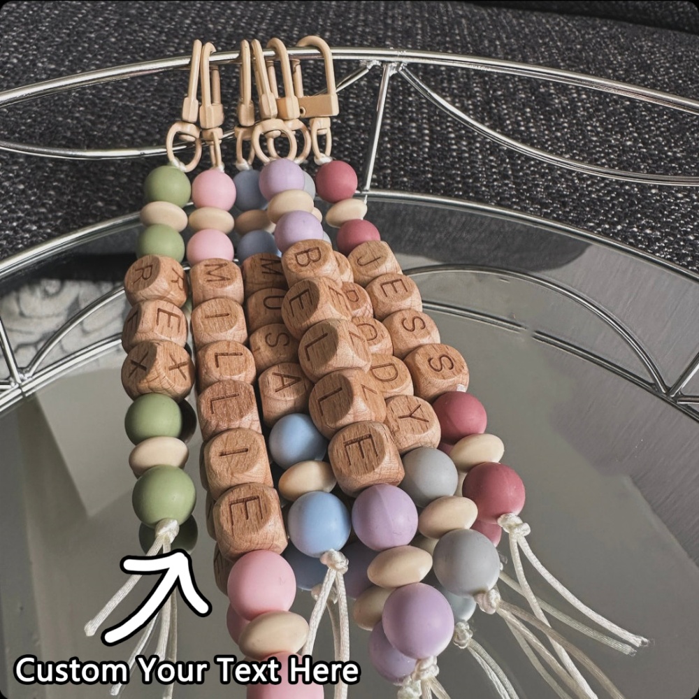 Event Suppliers - Aangepaste sleutelhanger - 1PC gepersonaliseerde beukenhouten