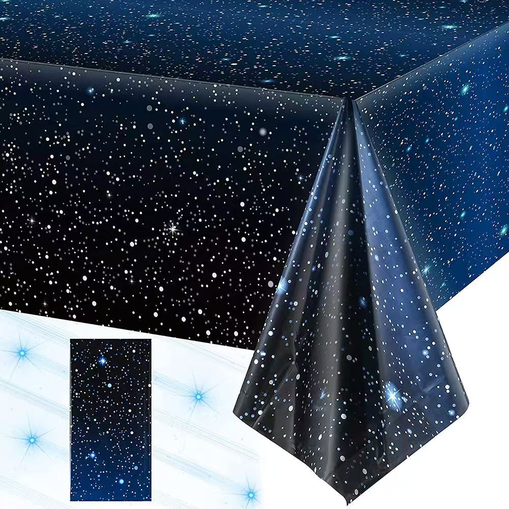 Table Cloth Disposable - Wegwerp Sterrenhemel Thema Tafelkleed Volwassen Kinderen
