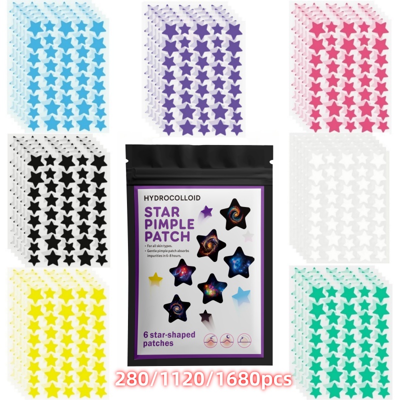 Event & Party Supply Photos - 280/1120/1680PCS Hydrocolloïde acnepleister, gezichtsconcealer acnepleister Verbergt