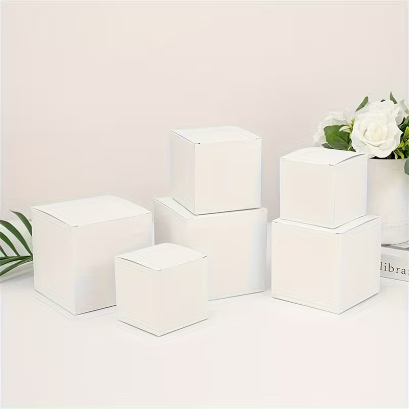 Event Party Box - Multi-formaat vierkante kraft cadeaudoosjes 8/18 stuks,