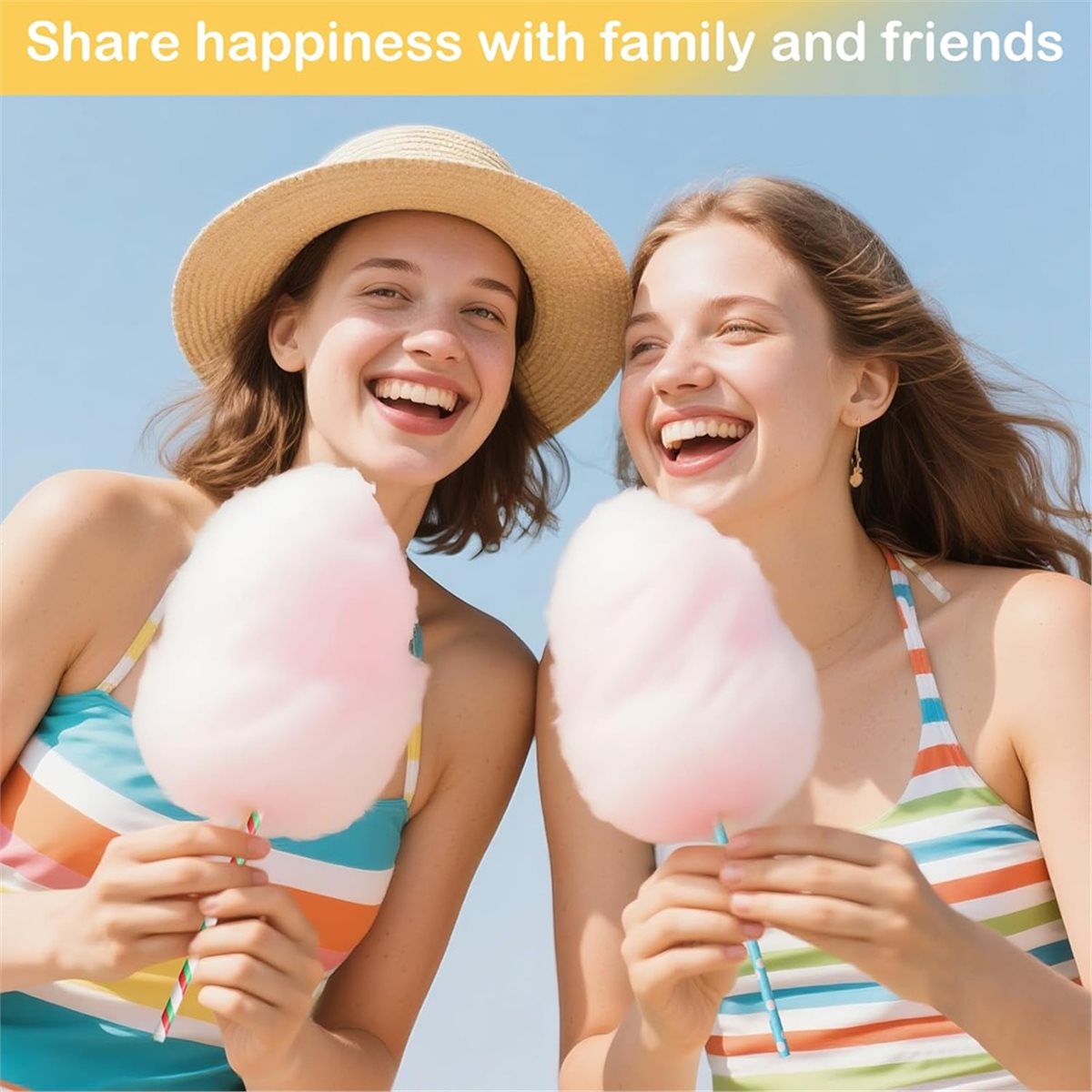 Cotton Candy Cone - ABZT 200 stuks suikerspinkegels, suikerspinstokjes 11,8