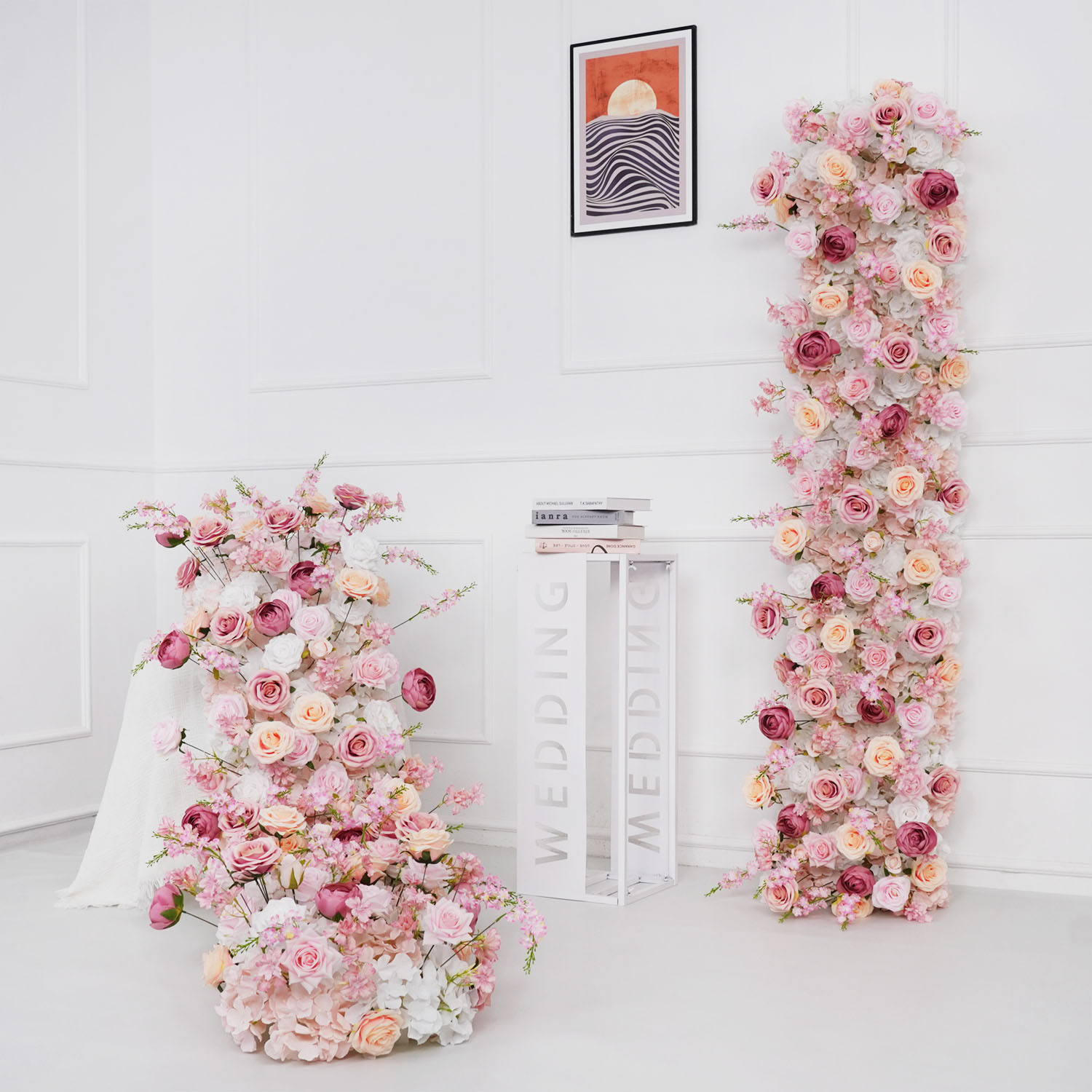 Flower Wall Panel - Uflower Luxe Kunstbloem Rij Verjaardagsfeestje Middelpunt