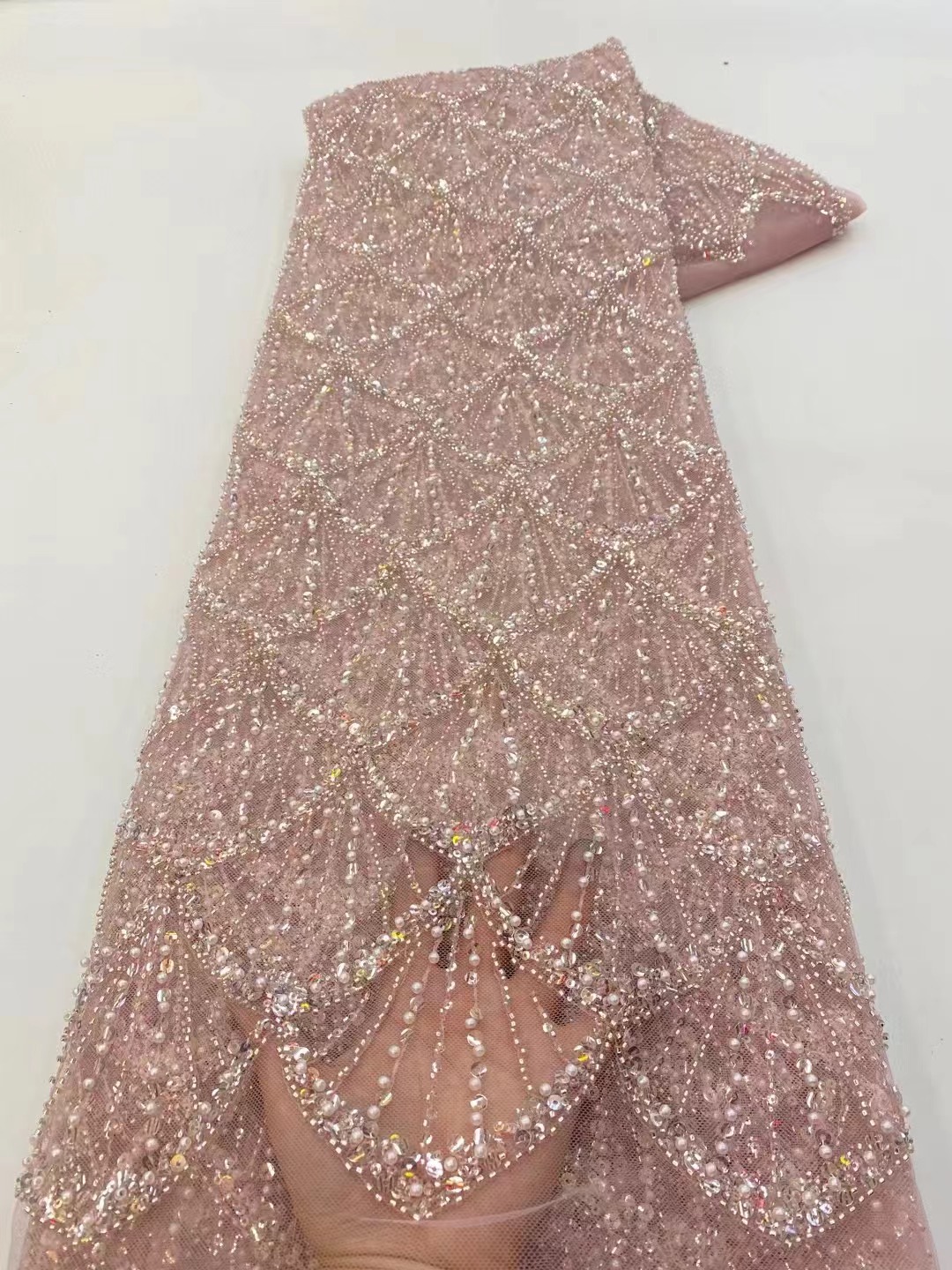 Glitter Tablecloth - Afrikaanse Tule Kantstof 2026 Franse Net
