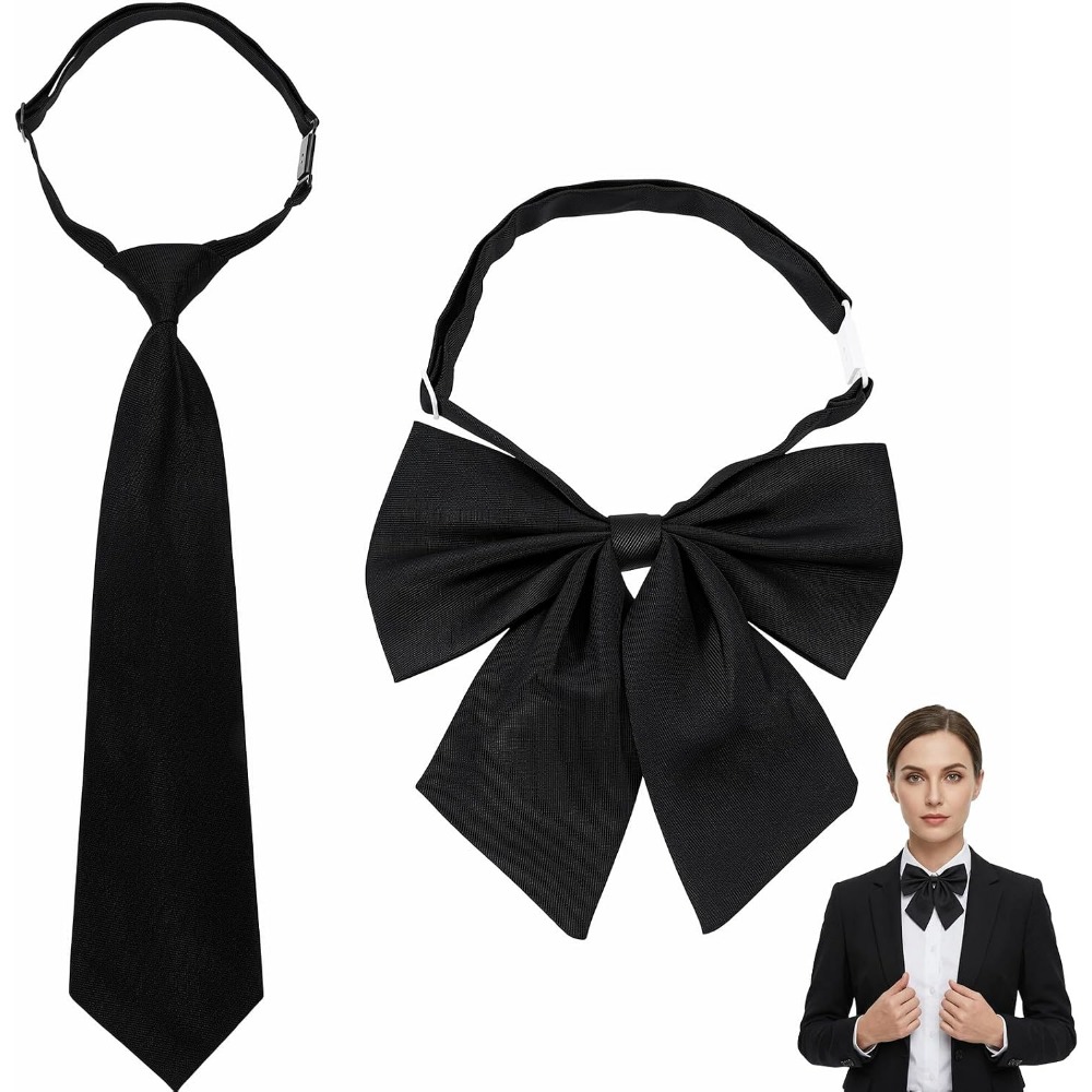 Event & Party Supply Photos - Zwarte vlinderdassen voor dames, grote voorgeknoopte