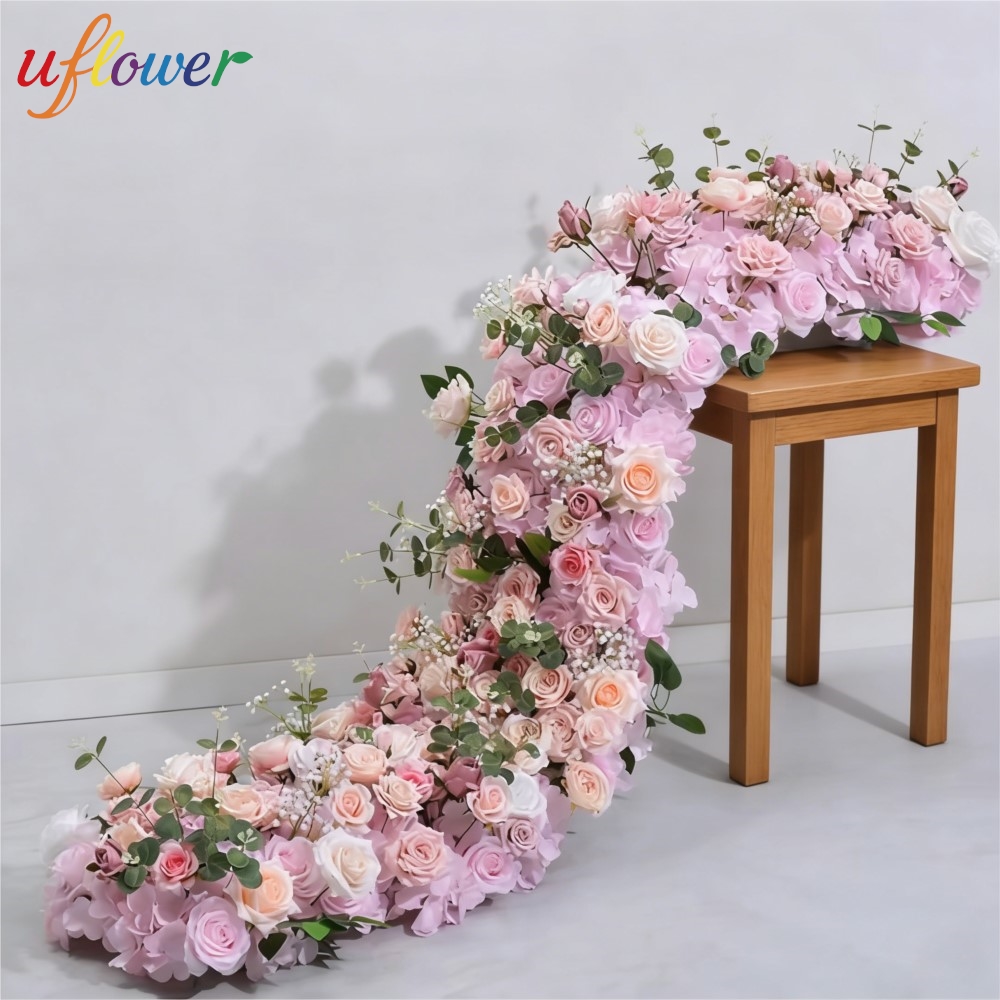 Flower Wall Panel - Kunstbloemen Bloemenrij Bruiloftarrangement Decoratie Bloemenachtergrond Tafelbloemloper