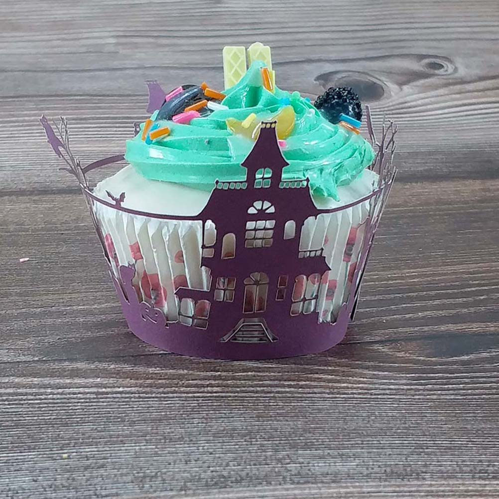 Plastic Cup 50Pcs - 50 stuks bruidstaartverpakkingen hol ontwerp decoratieve