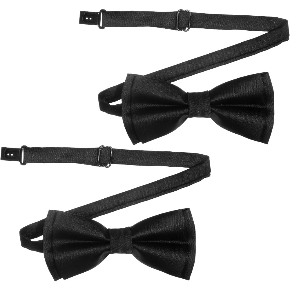 Event & Party Supply Photos - Strikjes voor heren, 2-pack effen gekleurde