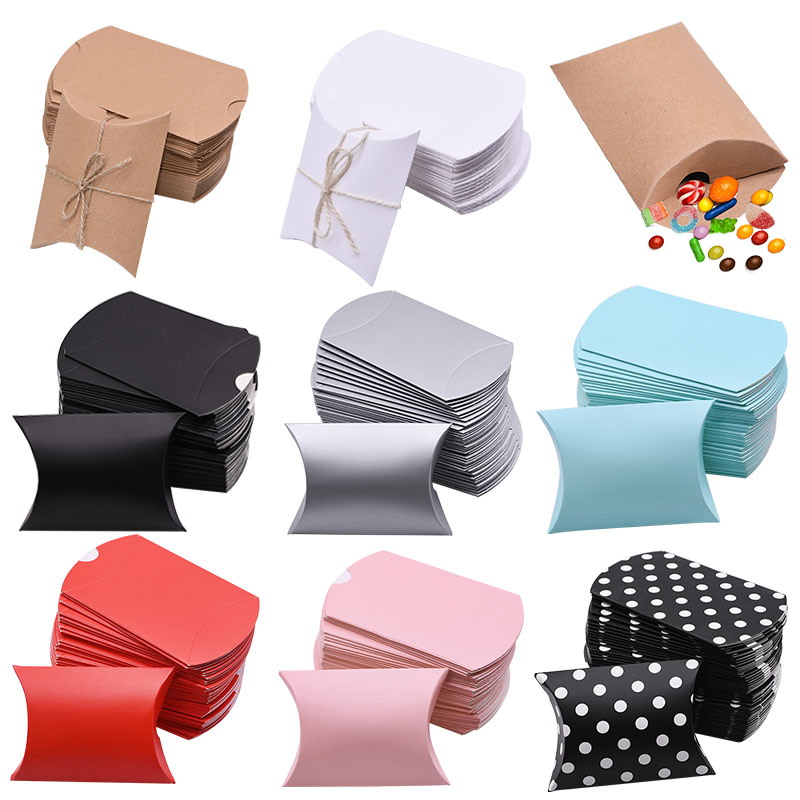 Cotton Candy Cone - 10/20/30 Stuks Kussen Bonbondoos Kraftpapier Kerstcadeau
