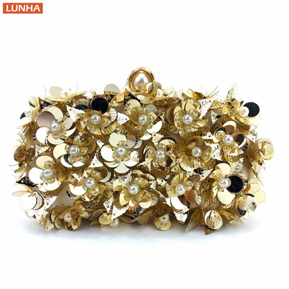 Event Party Box - Dames luxe parel clutch box tas