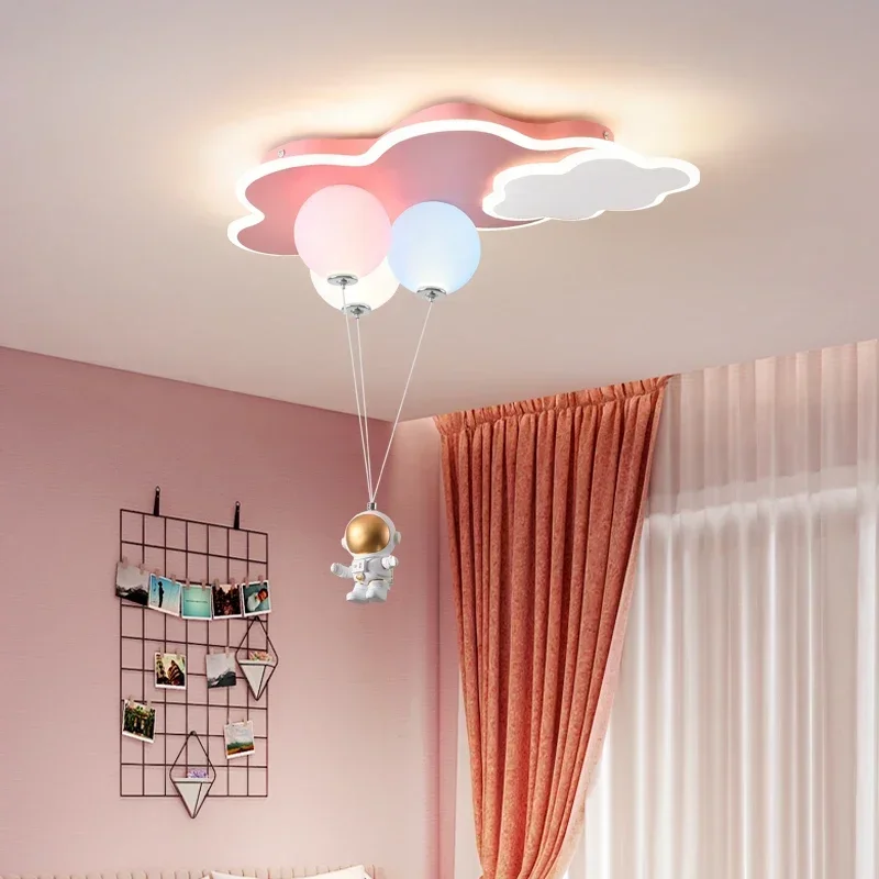 Led Balloon Light - Creatieve ballonkroonluchter voor kinderkamer, studeerkamer, wolk/vliegtuig