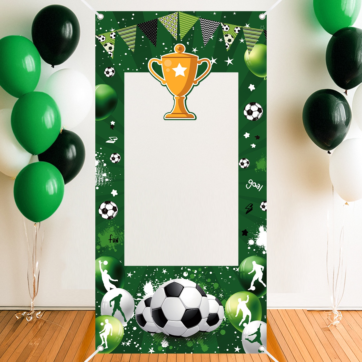 Photo Booth Frame - 1pc Groene Voetbal Decoratieve Photo Booth