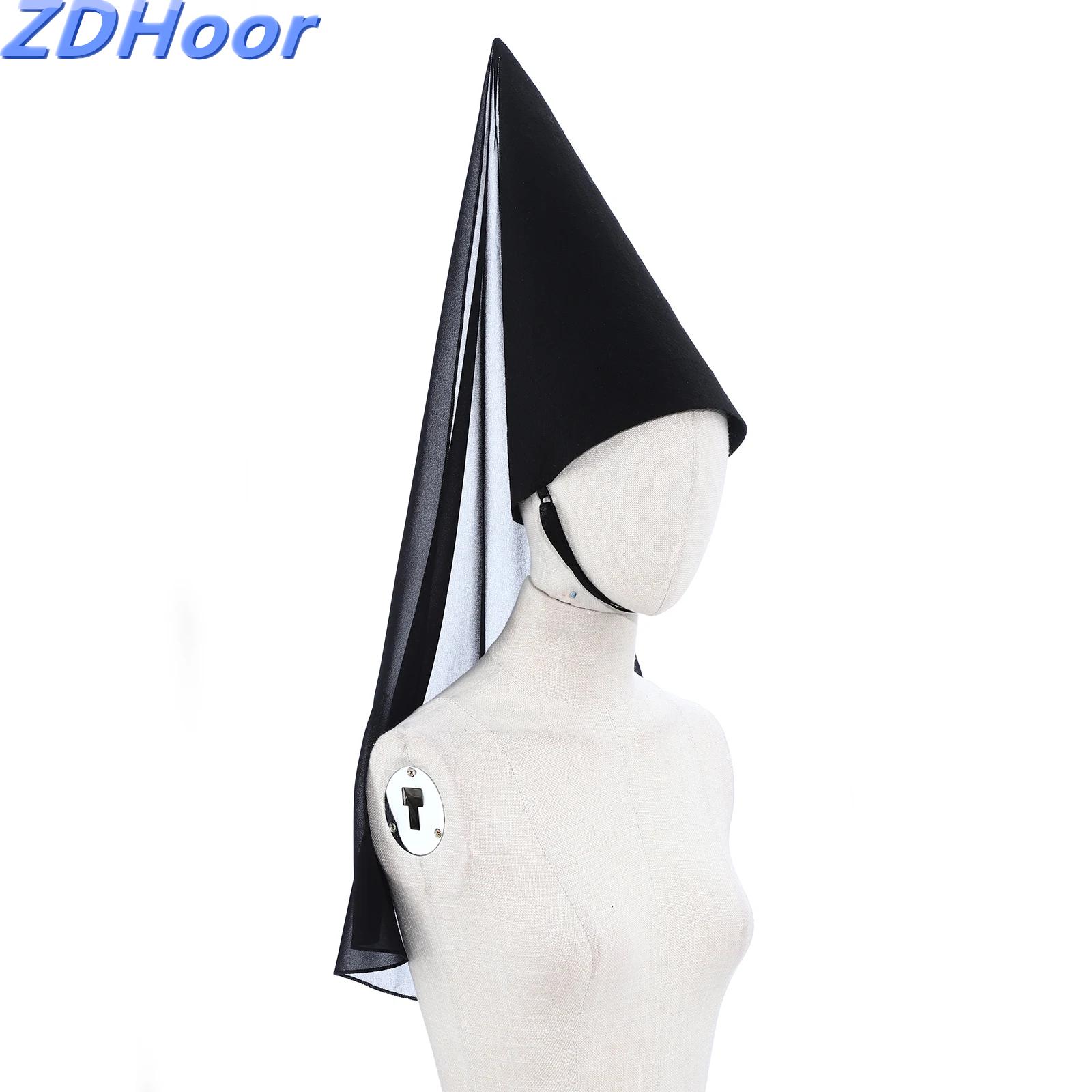 Party Hat Cone - Middeleeuwse Hennin-feestmuts voor vrouwen met sluier,