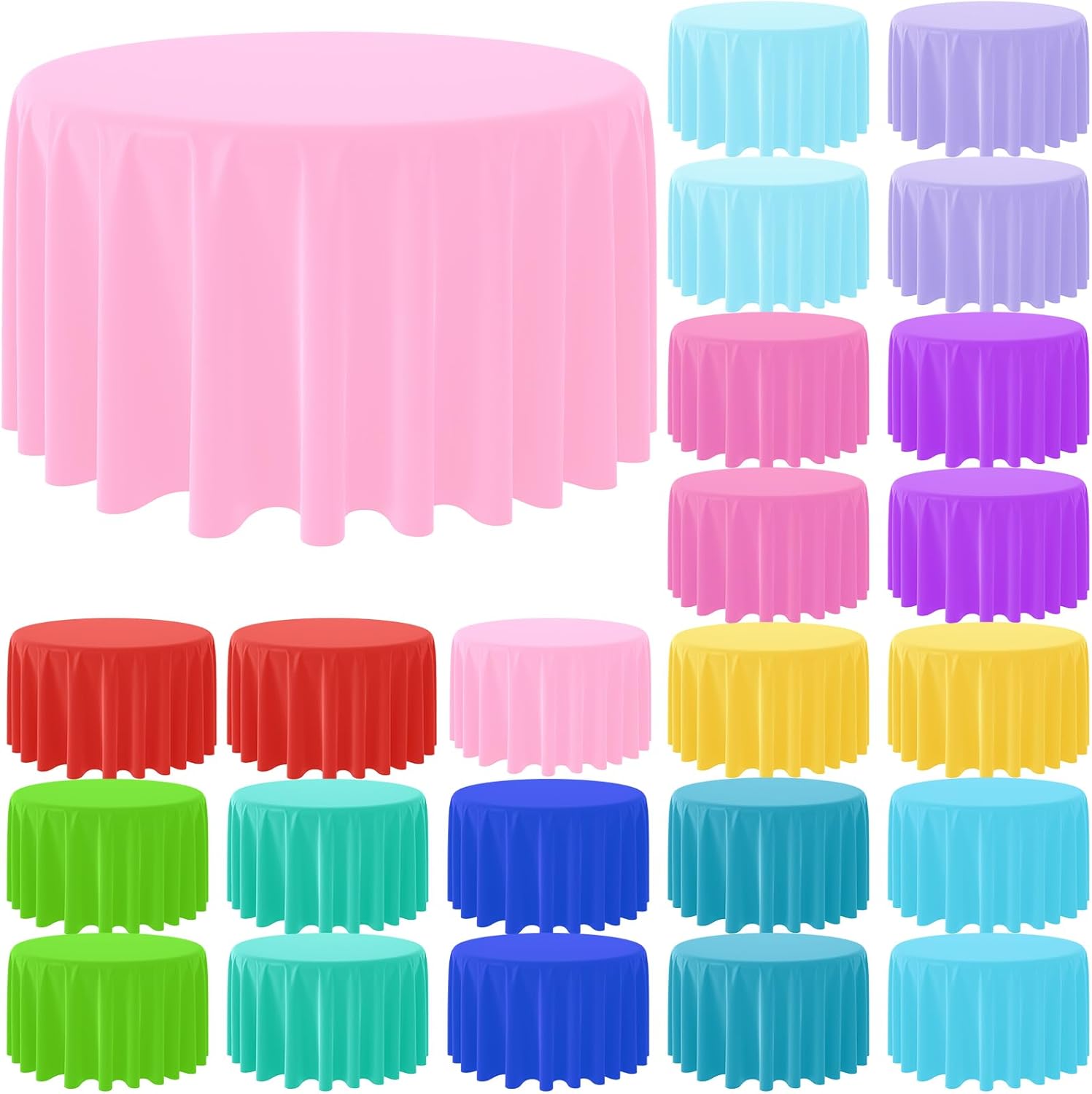 Table Cloth Disposable - Wegwerp Ronde Effen Kleur Tafelkleed Ronde