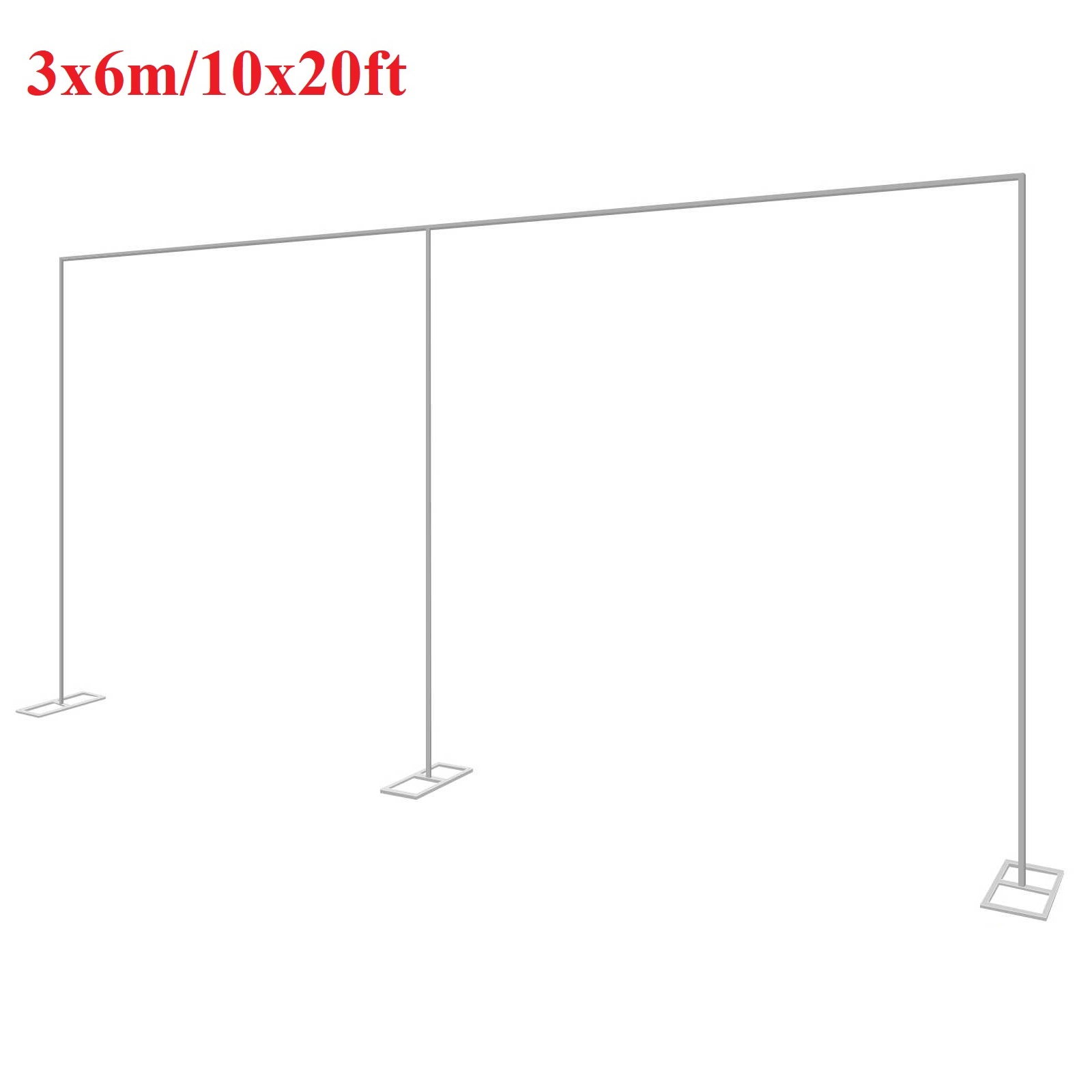 Photo Booth Frame - 3x6m/10x20ft Metalen Bruiloft Boog Stand Zware