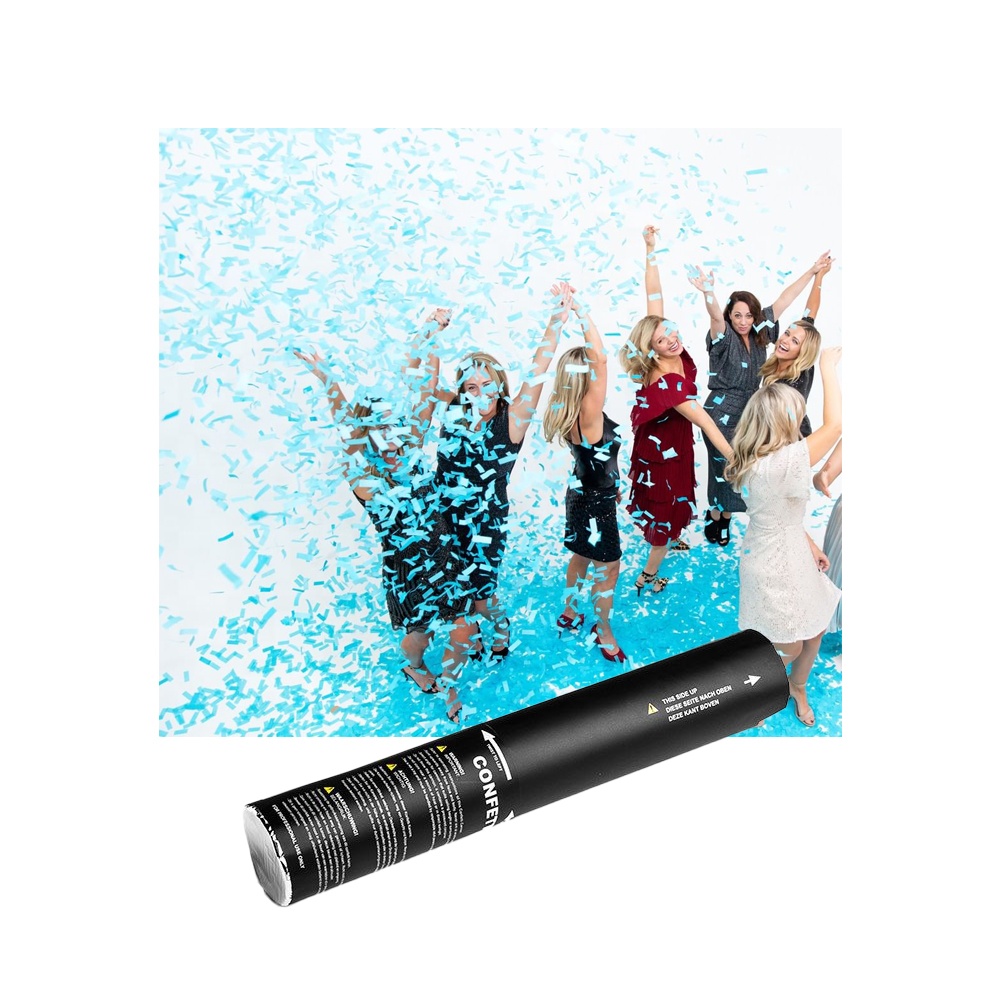 Confetti Cannon Tube - 4 stuks Sex Reveal Blauw Roze