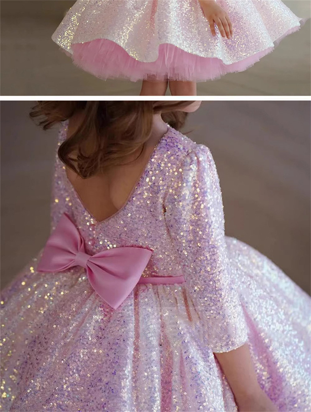 Glitter Roze Meisje Jurk Kniel - Birthday Sash Glitter recensie en prijs