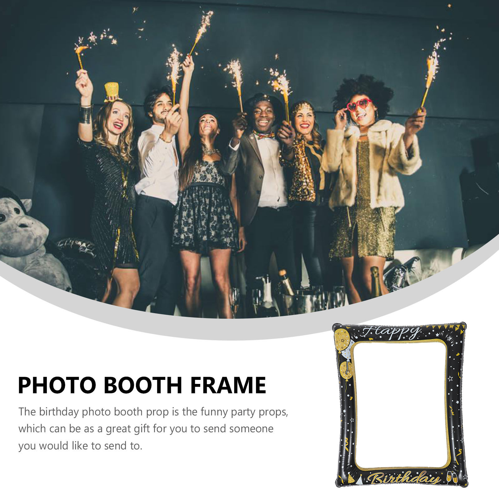 Groot opblaasbaar PVC fotoboot - Photo Booth Frame recensie en prijs