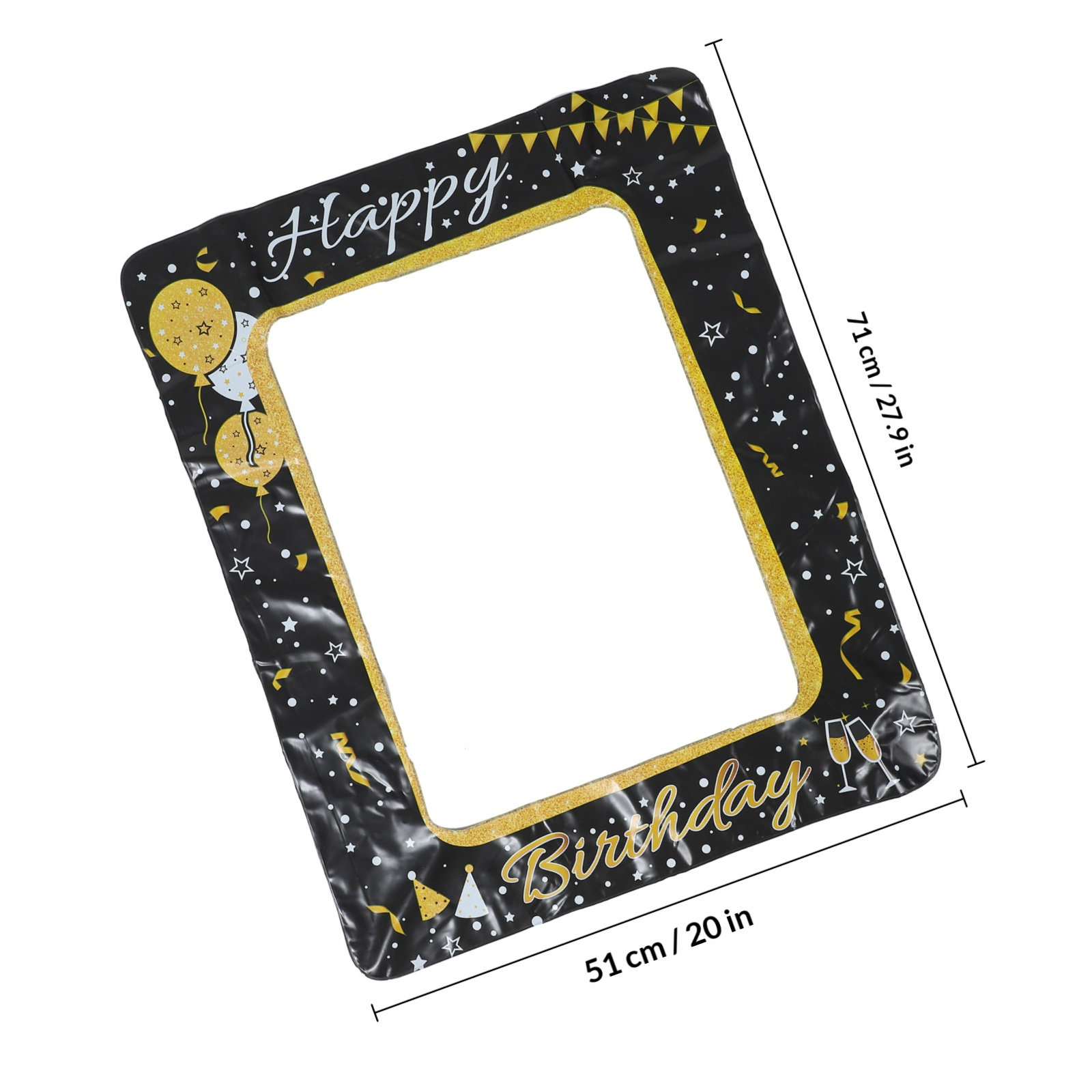 Groot opblaasbaar PVC fotoboot - Photo Booth Frame recensie en prijs