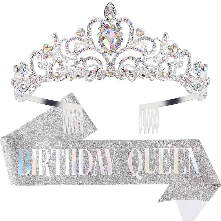 2-delige set bling strass kris - Birthday Sash Glitter recensie en prijs