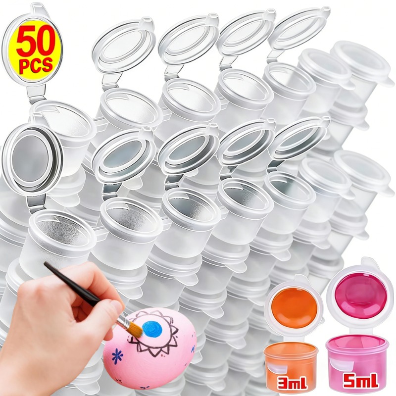 10/30/50PCS Lege Verfpotten Mi - Plastic Cup 50Pcs recensie en prijs