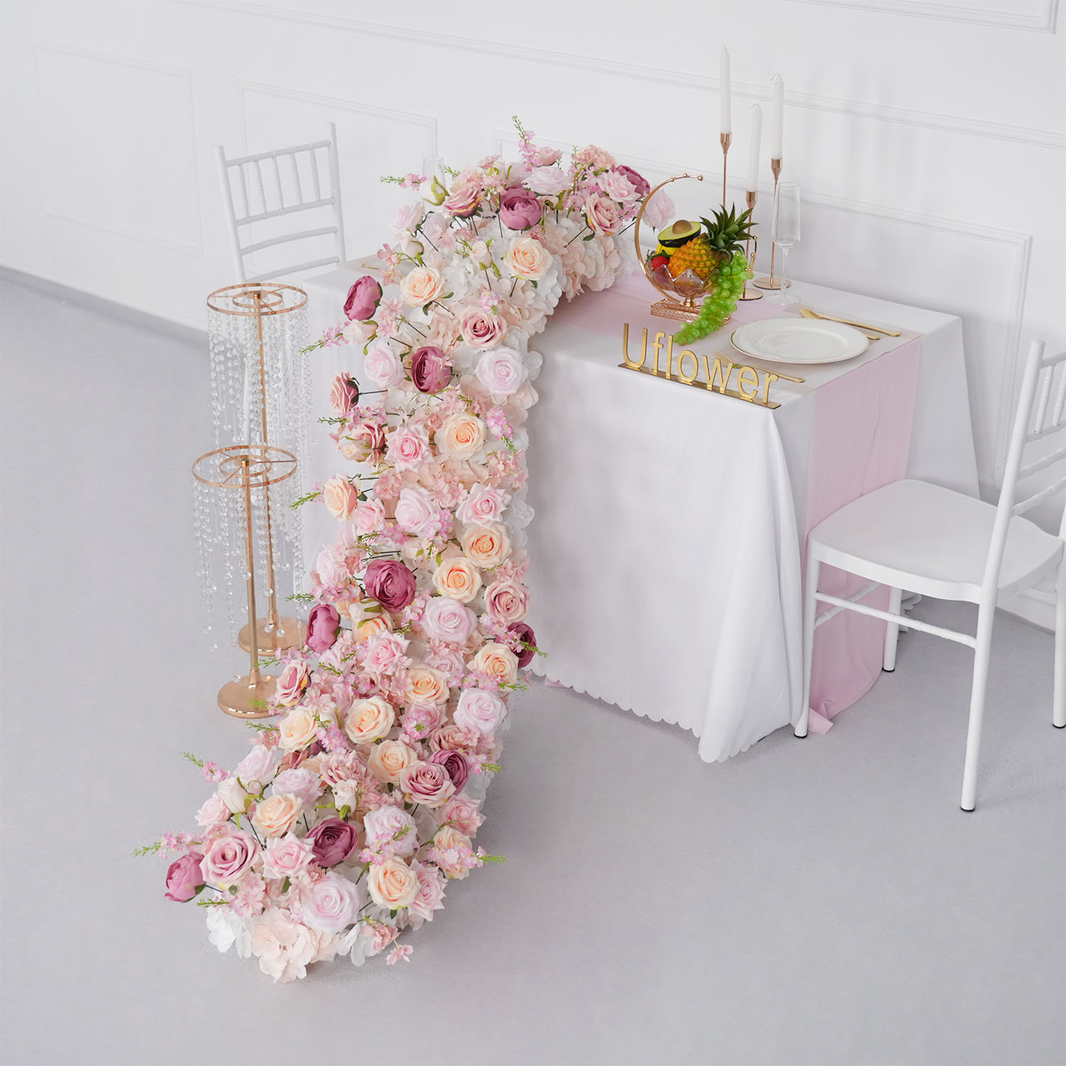 Uflower Luxe Kunstbloem Rij Ve - Flower Wall Panel recensie en prijs