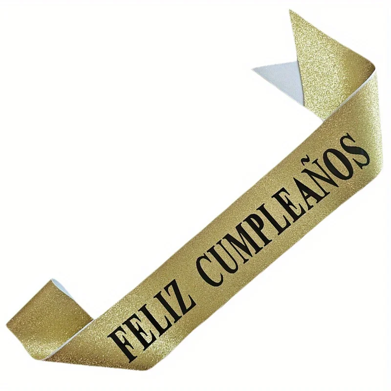 Gouden glitter Feliz Cumpleaño - Birthday Sash Glitter recensie en prijs