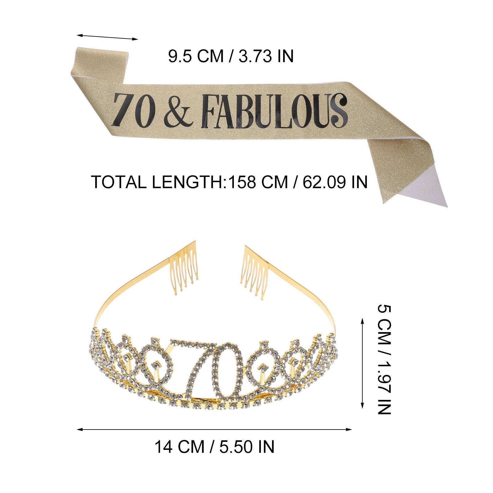 1Set Kristallen Strass Verjaar - Birthday Sash Glitter recensie en prijs