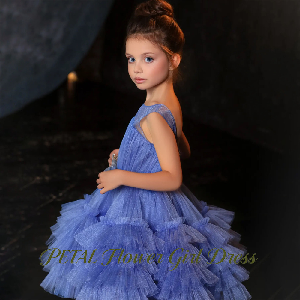 Bloemblaadje blauwe mouwloze k - Birthday Sash Glitter recensie en prijs