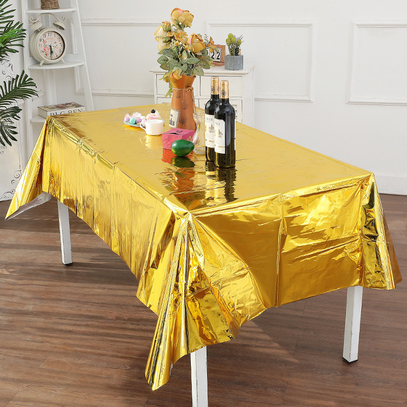 137Cm * 183Cm Rose Goud Splint - Table Cloth Disposable recensie en prijs
