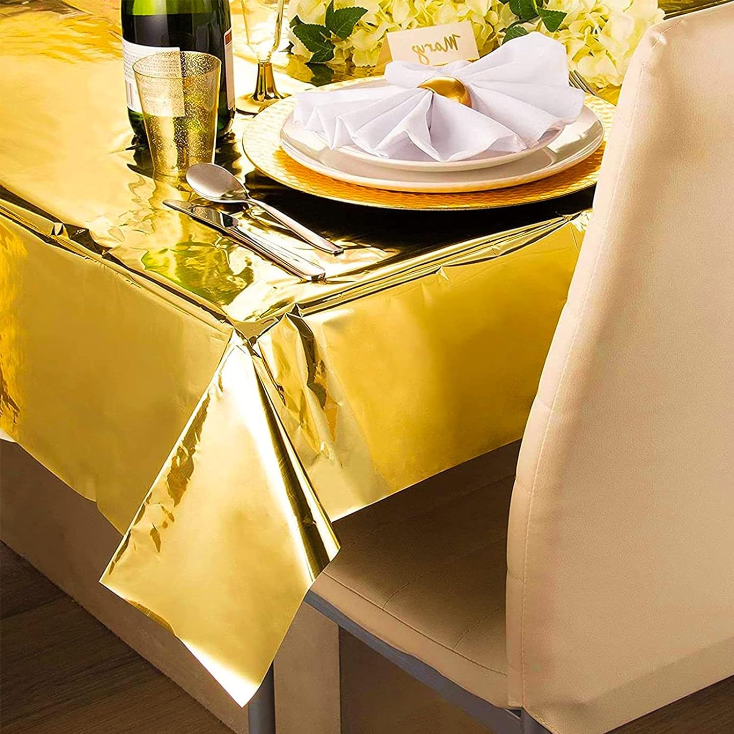 137Cm * 183Cm Rose Goud Splint - Table Cloth Disposable recensie en prijs