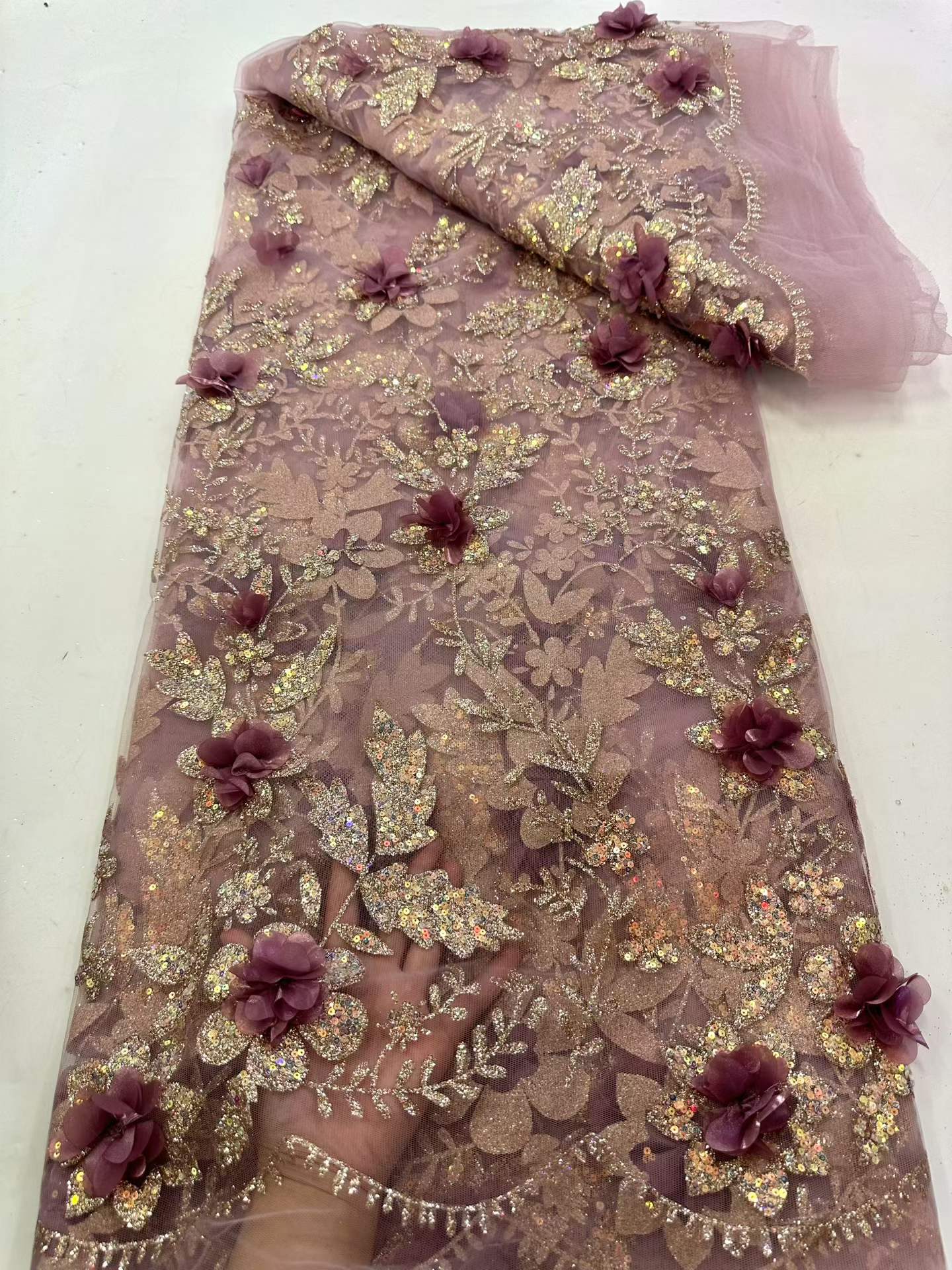 Afrikaanse Kantstof Geborduurd - Glitter Tablecloth recensie en prijs