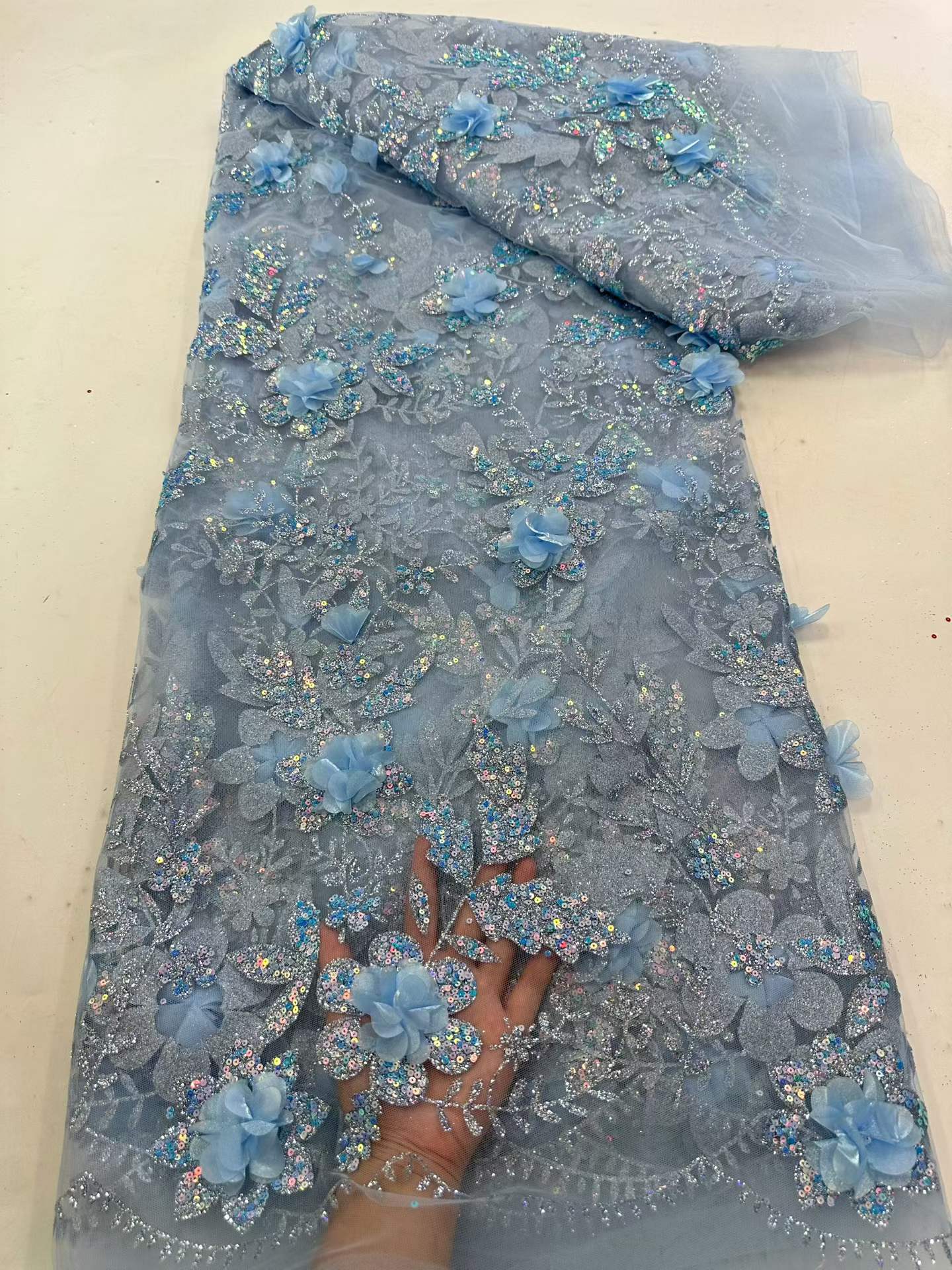 Afrikaanse Kantstof Geborduurd - Glitter Tablecloth recensie en prijs