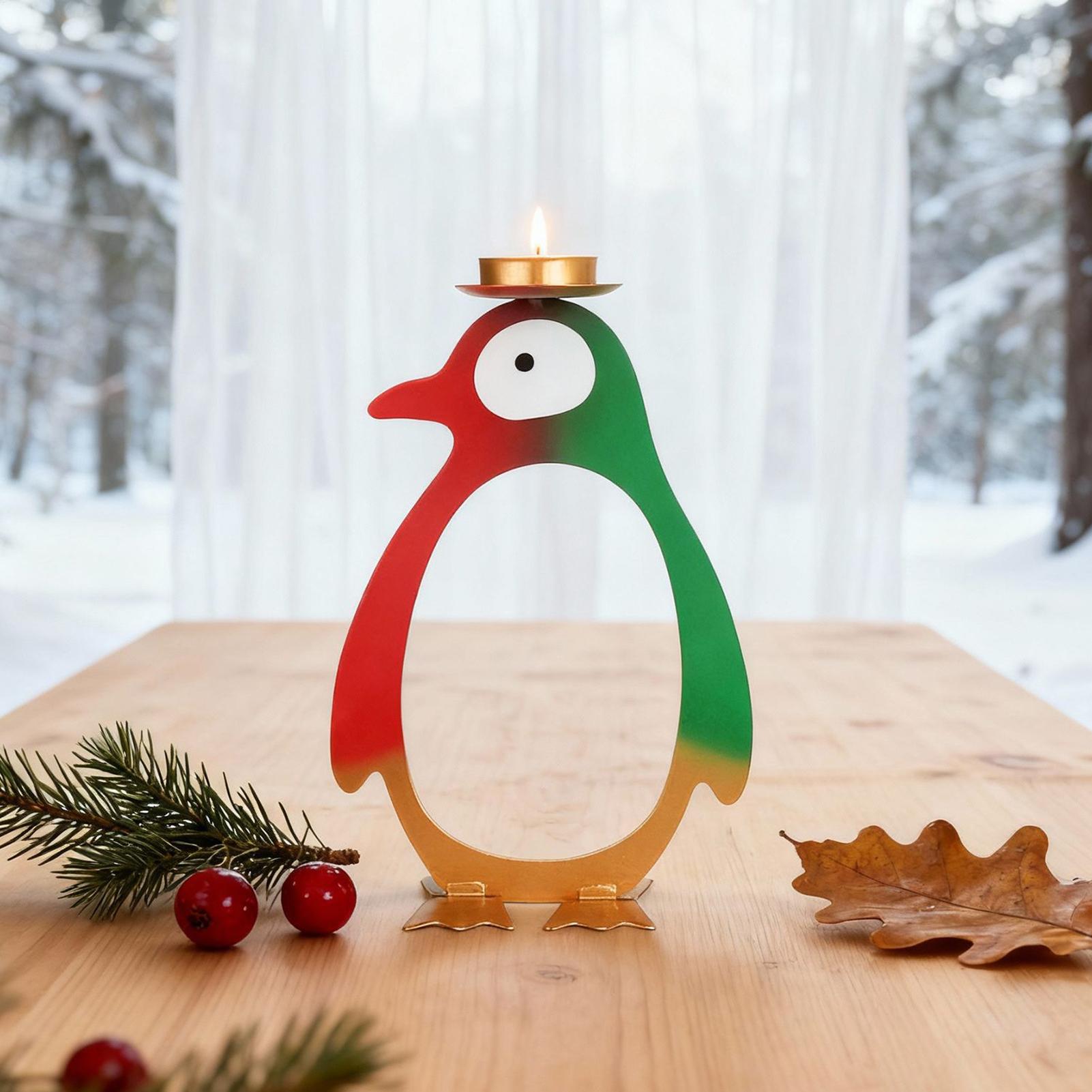 Theelichtkaarshouder Pinguïn D - Centerpiece Stick recensie en prijs