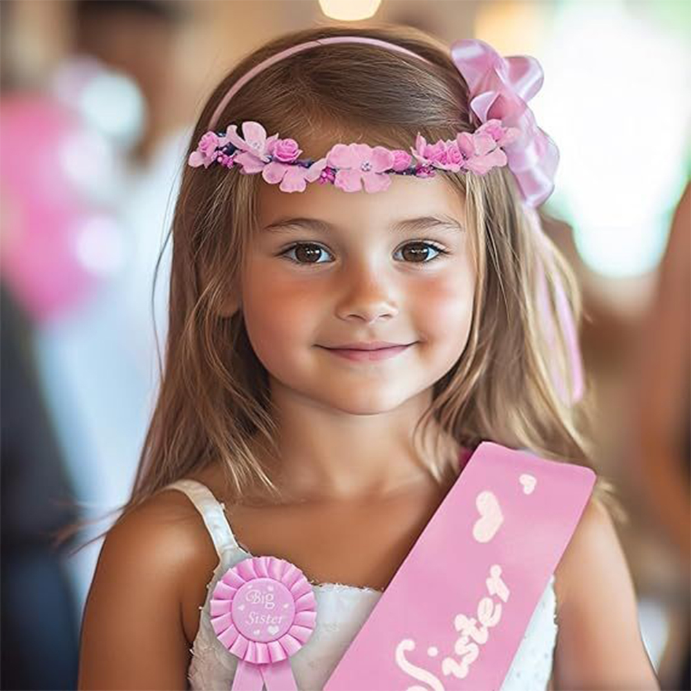 Roze blauwe babyshower glitter - Birthday Sash Glitter recensie en prijs
