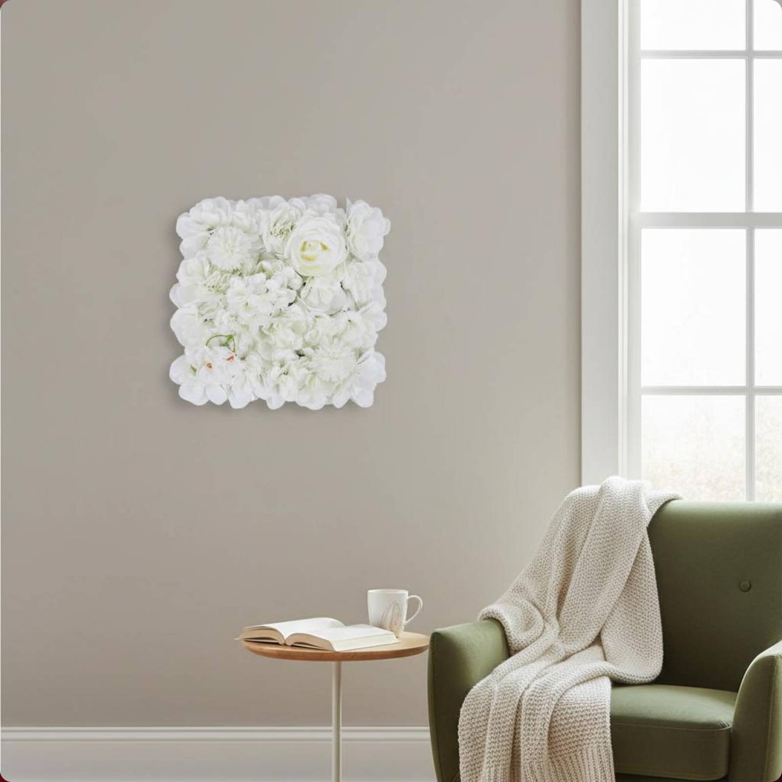Kunstbloemenwandpaneel, eenvou - Flower Wall Panel recensie en prijs