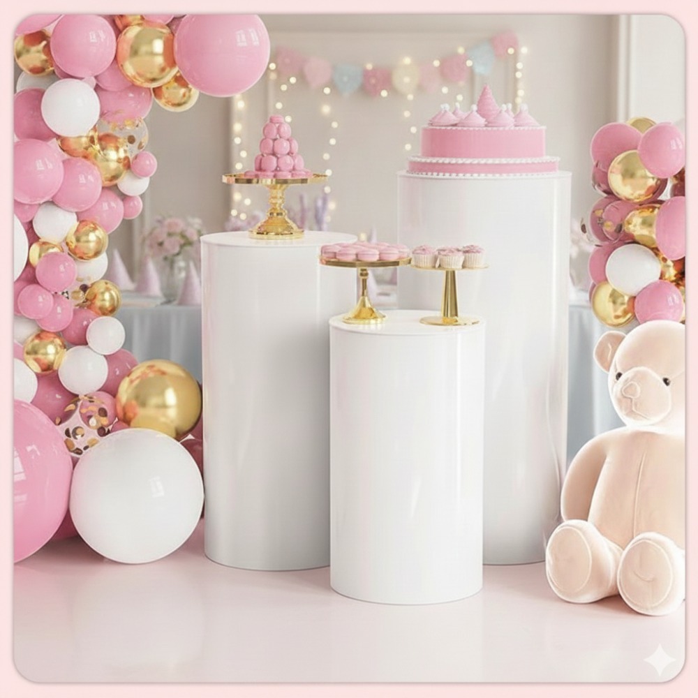 3/5 stuks witte cilindrische s - Event Party recensie en prijs