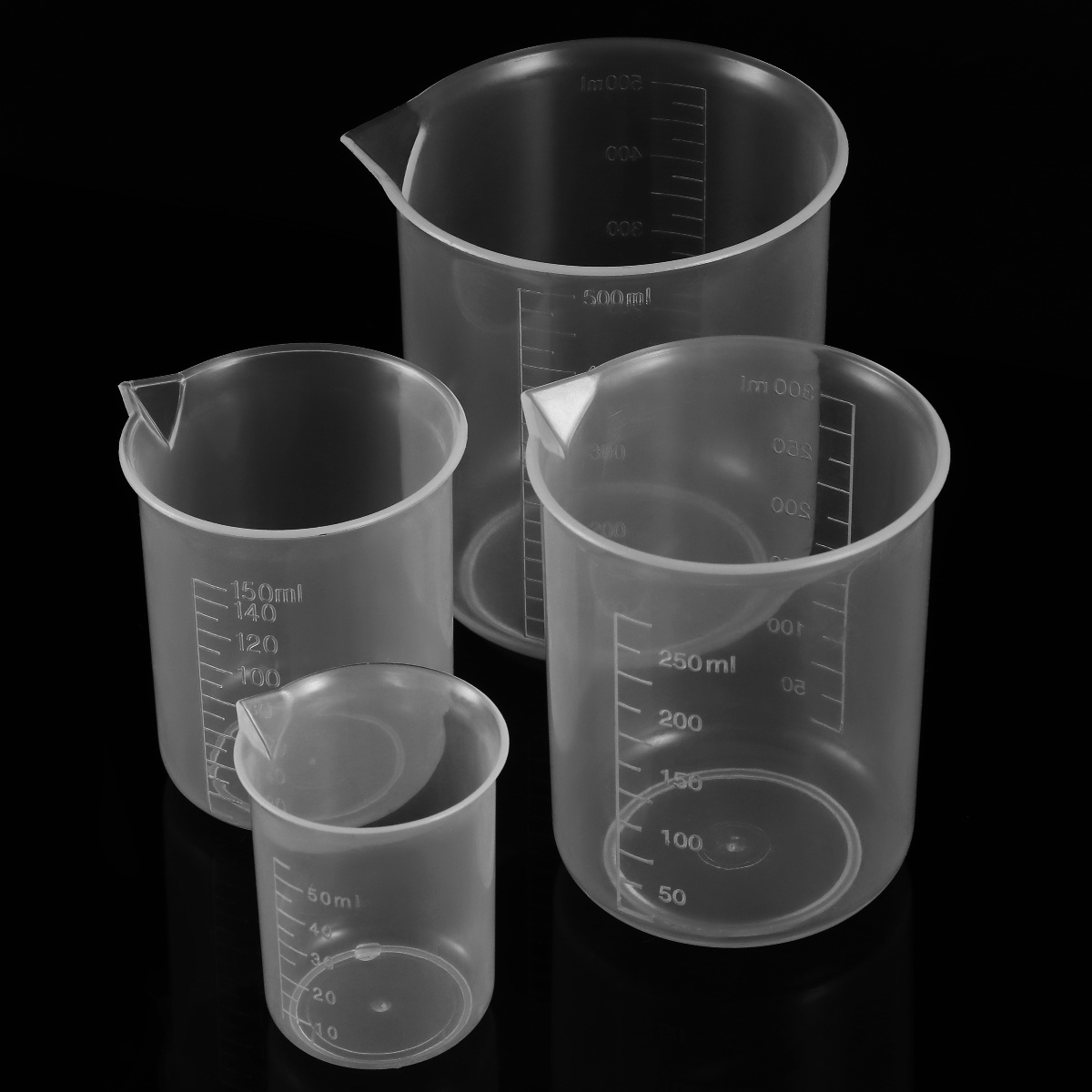4 Stuks 50Ml 150Ml 250Ml 500Ml - Plastic Cup 50Pcs recensie en prijs