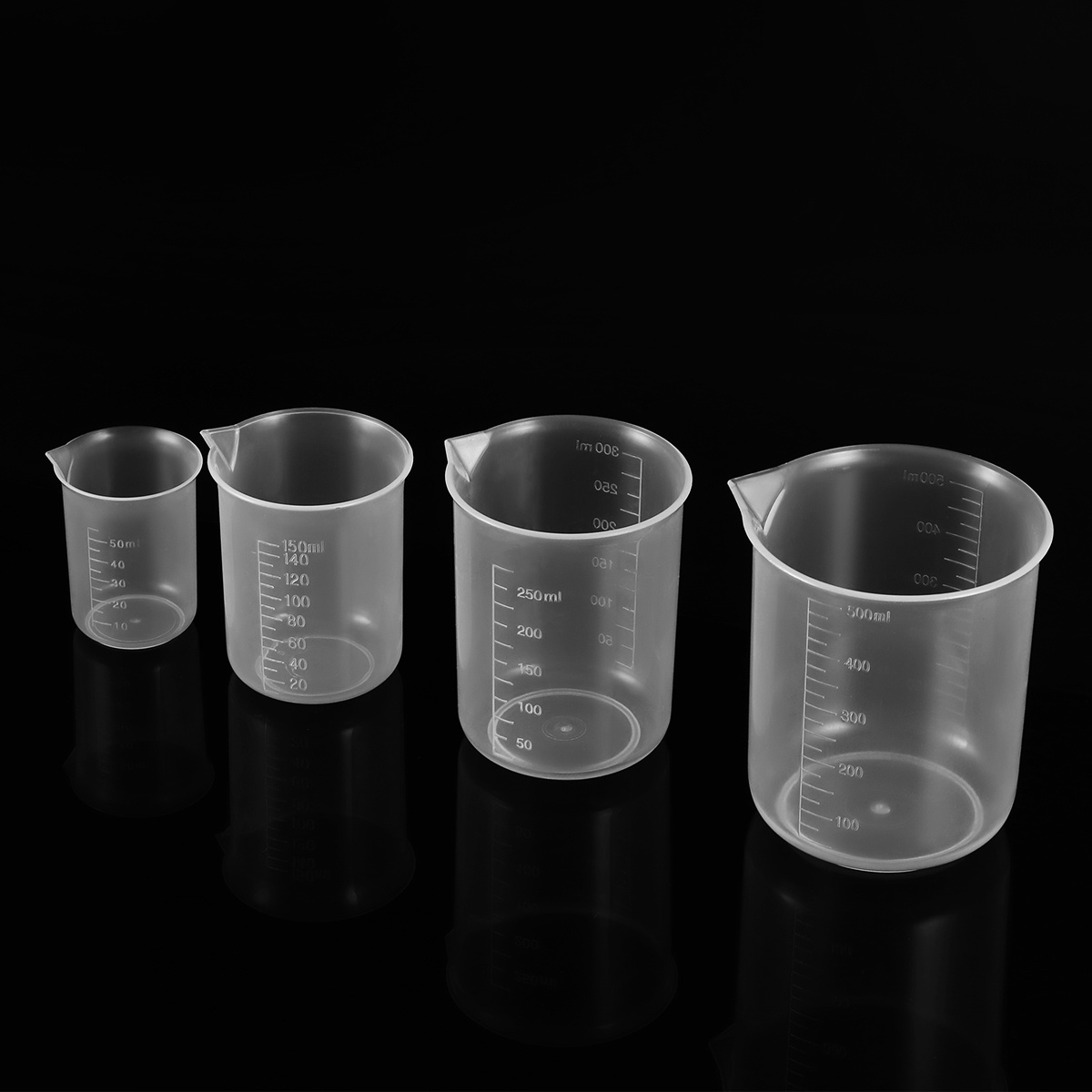 4 Stuks 50Ml 150Ml 250Ml 500Ml - Plastic Cup 50Pcs recensie en prijs