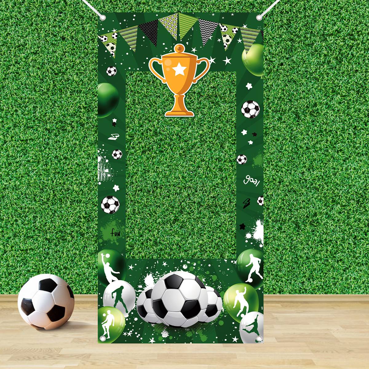 1pc Groene Voetbal Decoratieve - Photo Booth Frame recensie en prijs