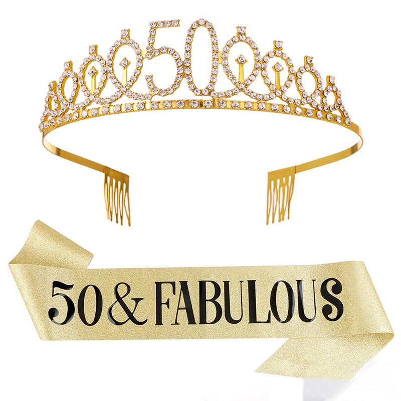 30-50e verjaardag jubileum dec - Birthday Sash Glitter recensie en prijs