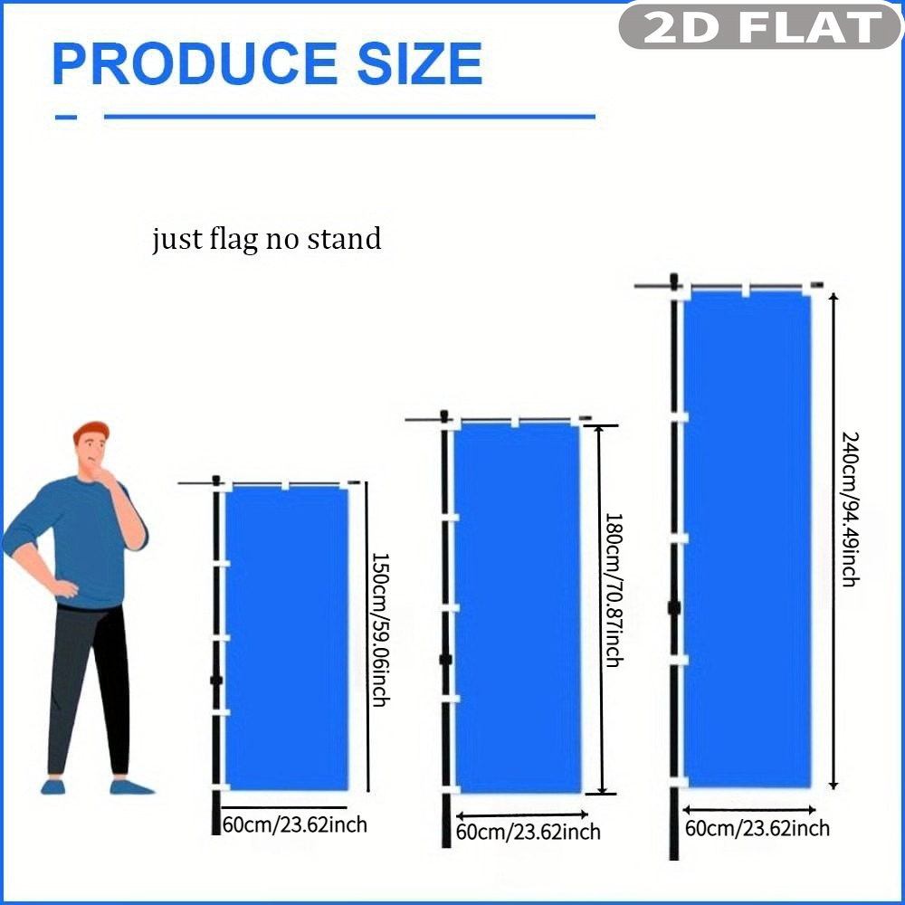 1pc 2D FLAT Custom Nobori-vlag - Eve Party recensie en prijs