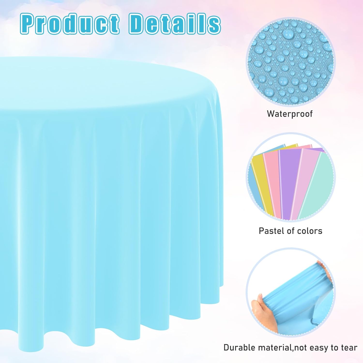 Wegwerp Ronde Effen Kleur Tafe - Table Cloth Disposable recensie en prijs