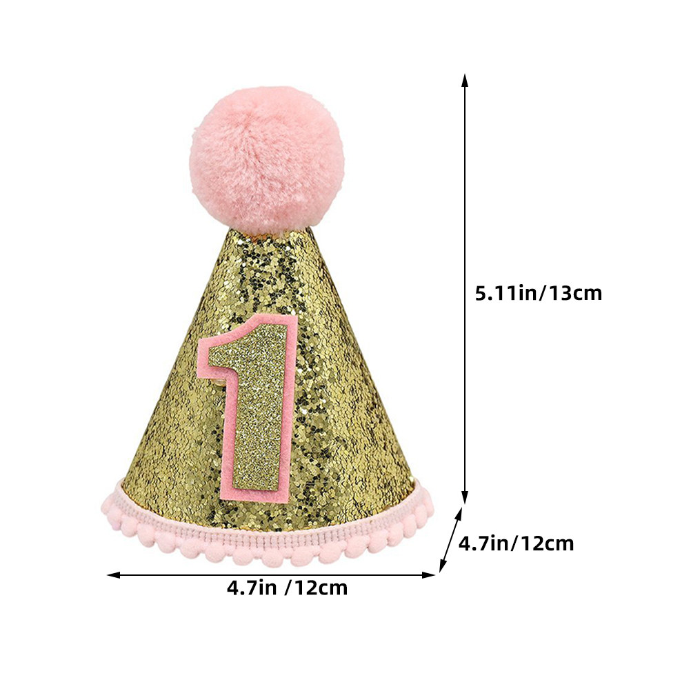 Roze verjaardagshoed 1e verjaa - Party Hat Cone recensie en prijs