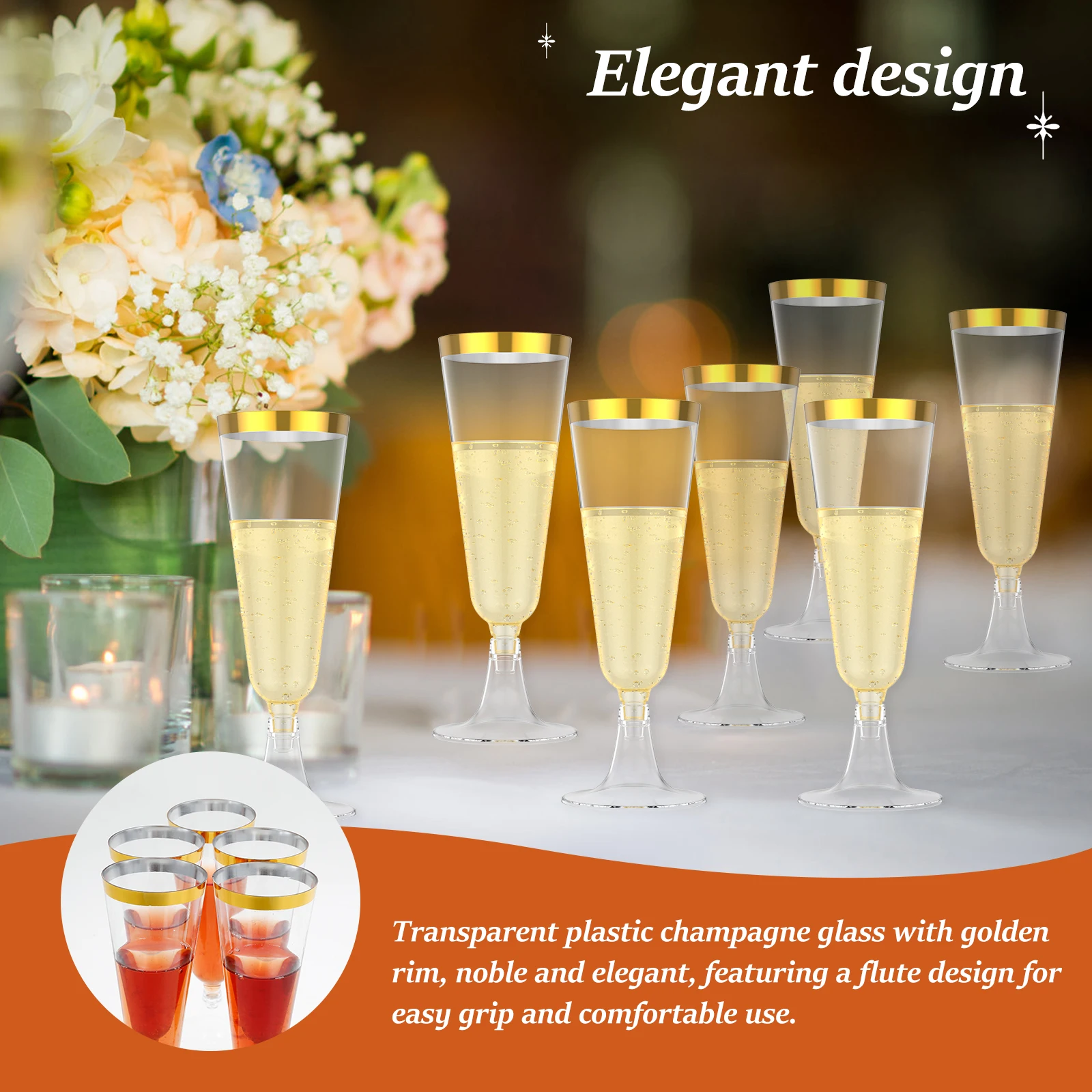 50 stuks plastic champagneflui - Plastic Cup 50Pcs recensie en prijs