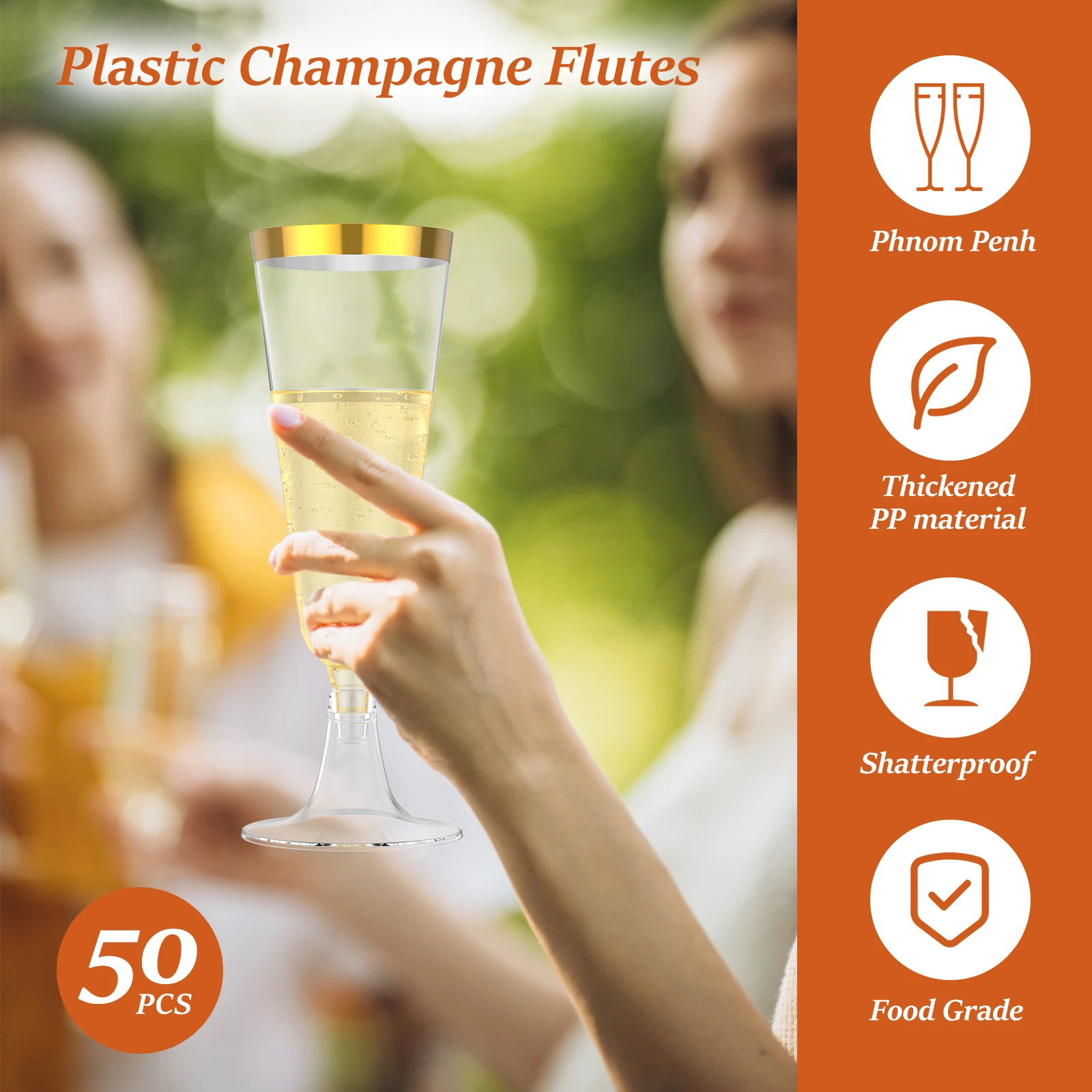 50 stuks plastic champagneflui - Plastic Cup 50Pcs recensie en prijs