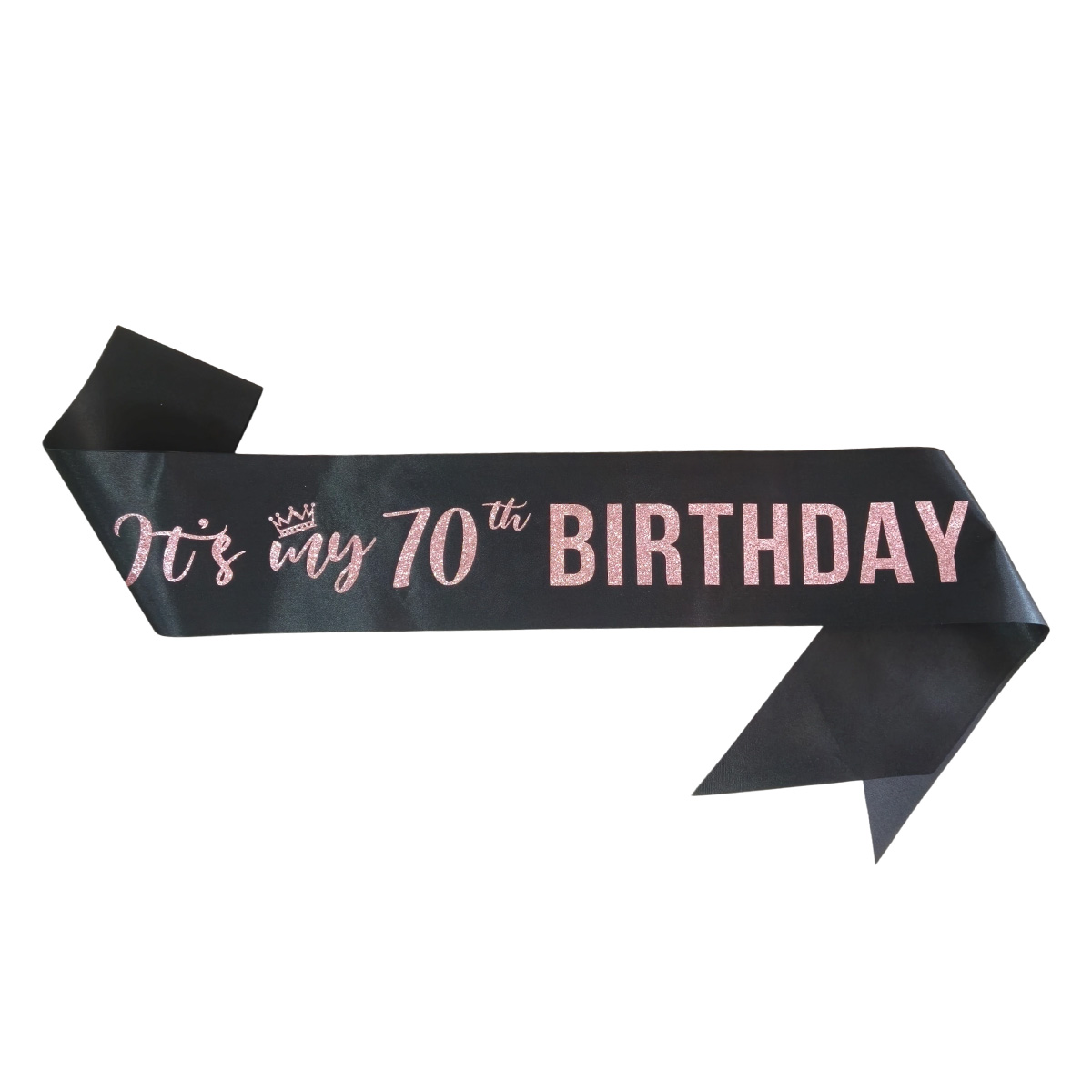 Premium zwart 'Het is mijn 70e - Birthday Sash Glitter recensie en prijs
