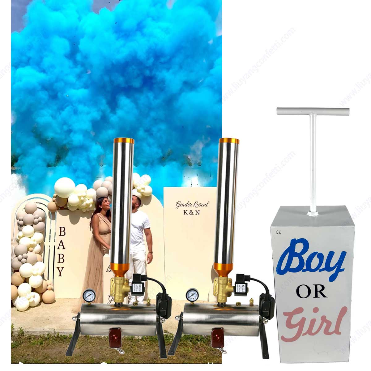 TNT Gender Reveal Elektrisch K - Confetti Cannon Tube recensie en prijs